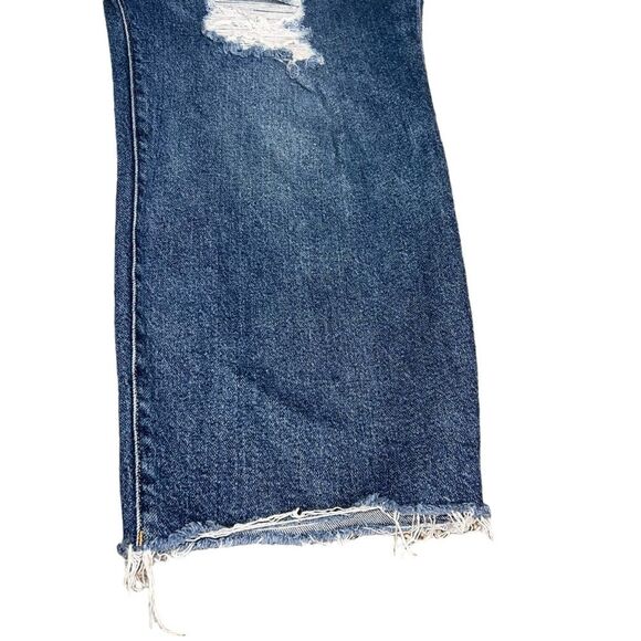 Torrid Perfect Boyfriend Ankle Jeans 26R Distressed Raw Hem Classic Denim - Picture 5 of 15